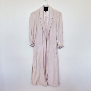 Dynamite Light Pink Duster Coat with Lapels